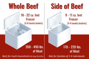 Side of Beef Comparision to a whole beef