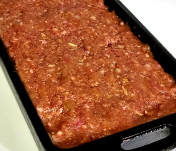 Home-cooked meatloaf.