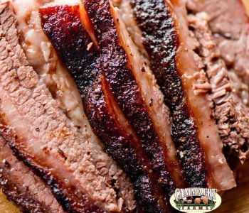 sliced beef brisket